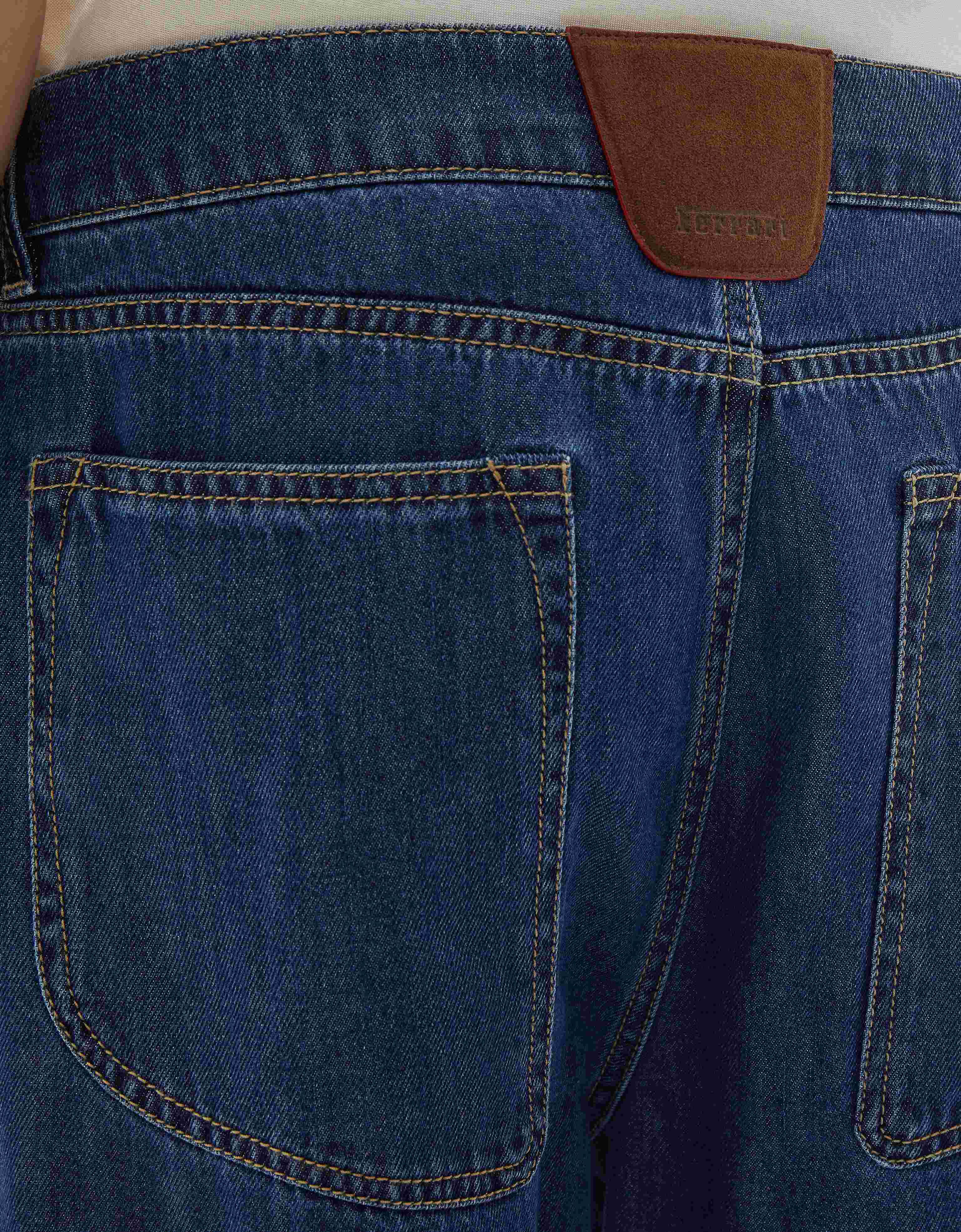 Alcantara® 细节五口袋牛仔裤 Ferrari Alcantara® 细节五口袋牛仔裤 Blu Denim CDMTR0014DCO0014f