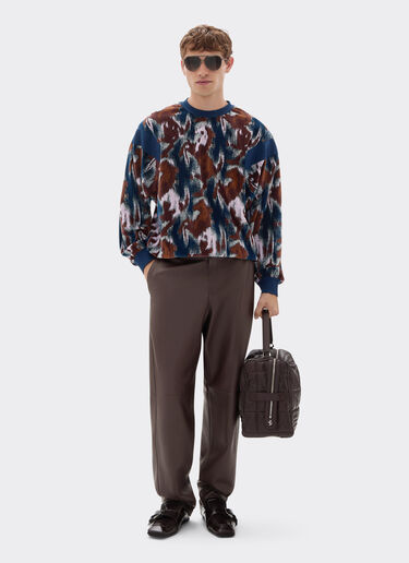 Leather chino pants Ferrari Leather chino pants Espresso 49463f