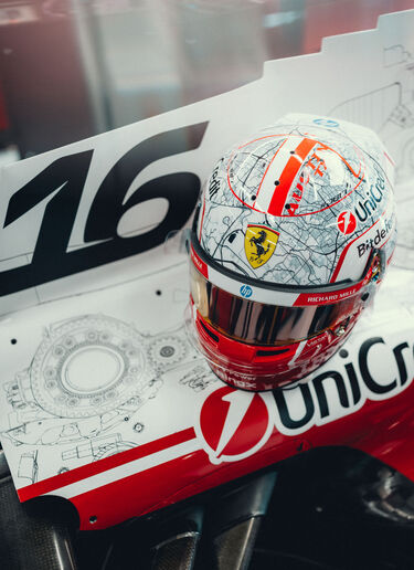 Charles Leclerc 1:1 Special Edition Helmet for the 2026 Austin Grand Prix Ferrari Charles Leclerc 1:1 Special Edition Helmet for the 2026 Austin Grand Prix Multicolor LO0R3059EXT0001f