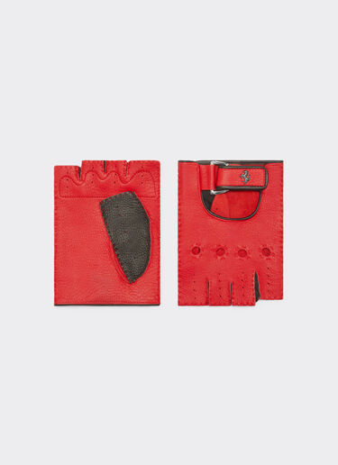 Ferrari 跃马细节皮革驾驶手套 Rosso Corsa 红色 47148f