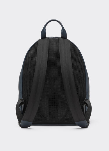 Ferrari 摔花皮革背包 Navy 22253f