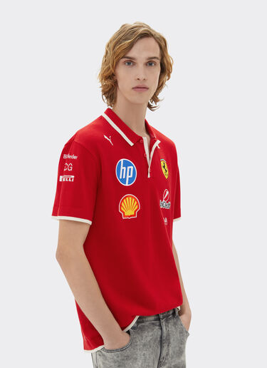 Ferrari Puma 与 Scuderia Ferrari HP 合作款上海特别版 Polo 衫 红色 LA04Jf