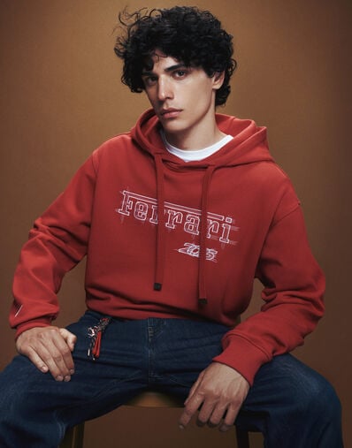 Ferrari Ferrari cotton sweatshirt for the 2026 Monaco Grand Prix Rosso Magma CJMSW0051JCO0057f
