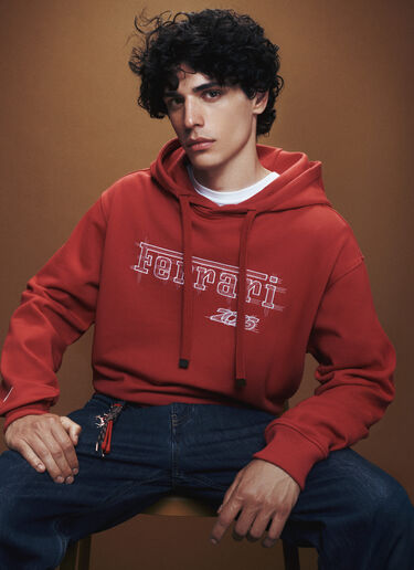 Sweat-shirt Ferrari en coton pour le GP de Monaco 2026 Ferrari Sweat-shirt Ferrari en coton pour le GP de Monaco 2026 Rosso Magma CJMSW0051JCO0057f