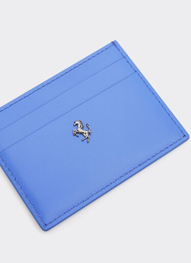 Ferrari Ferrari GT card case in smooth leather Cyan 21417f