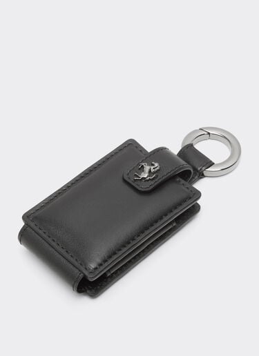 Porte-clés en cuir pour amulette. Ferrari Porte-clés en cuir pour amulette. Noir CPNKH0005YL00005f