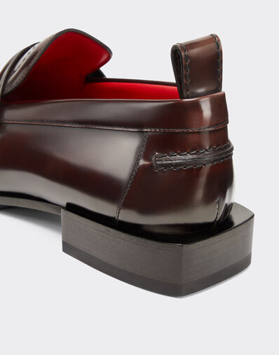 Ferrari 手工磨面皮革乐福鞋 Brown 22013f