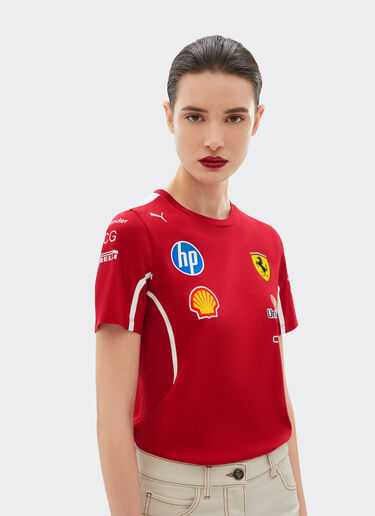 Ferrari Puma 与 Scuderia Ferrari HP 合作款2025车队 T 恤 樱桃色 LA028f