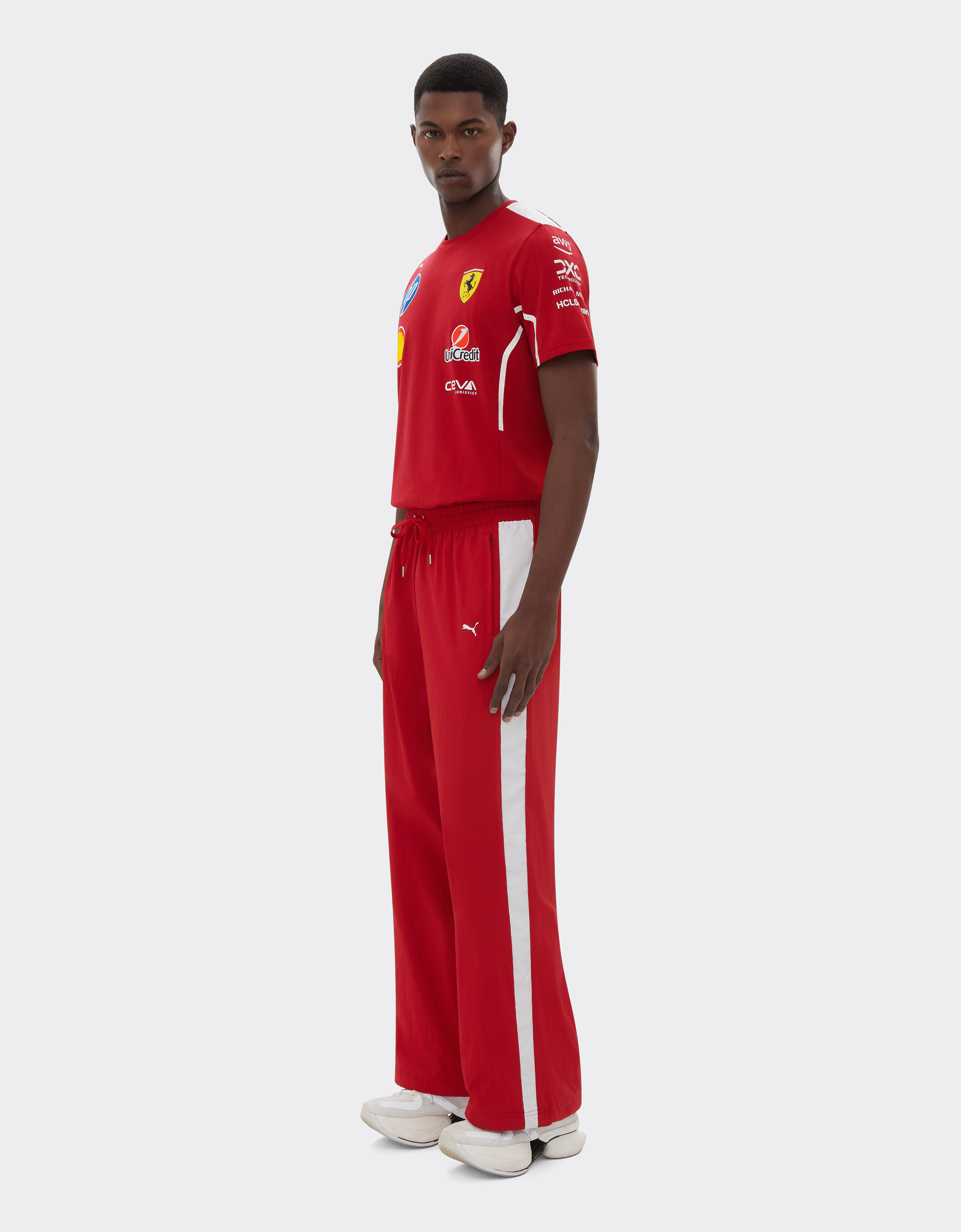 Ferrari Puma 与 Scuderia Ferrari HP 合作款2025车队 T 恤 樱桃色 LA020f