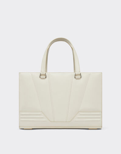 Ferrari Ferrari GT brushed leather tote bag Ivory 21366f