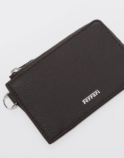 Ferrari Leather card holder Marrone Scuro 50883f
