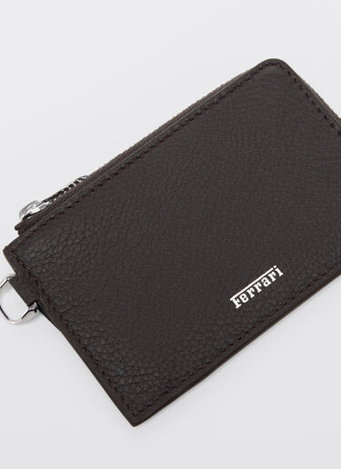 Ferrari Leather card holder Marrone Scuro 50883f