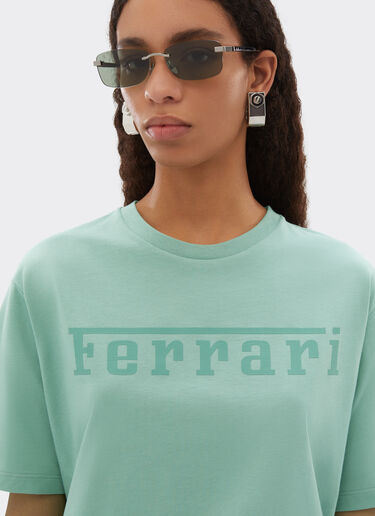 Ferrari Cotton T-shirt with Ferrari logo Mahogany 51037f