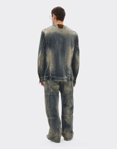 Ferrari 酸洗牛仔裤 Blu Denim 51186f