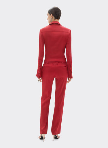 Ferrari Stretch satin trousers Maison Red 49933f