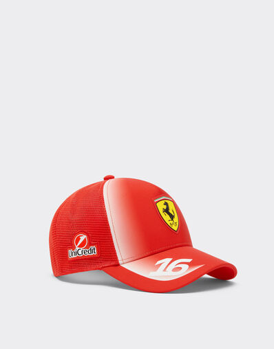 Ferrari Leclerc Replica 2026 Trucker Cap Puma for Scuderia Ferrari HP Red LA0HNf