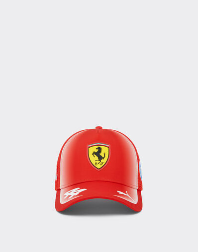 Ferrari Hamilton Replica 2026 PumaTrucker Cap for Scuderia Ferrari HP Rosso LA0HHf