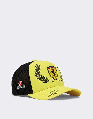 Ferrari Hamilton GP Silverstone 2026 Replica Trucker Cap Yellow LA0CP1149EXT0001f