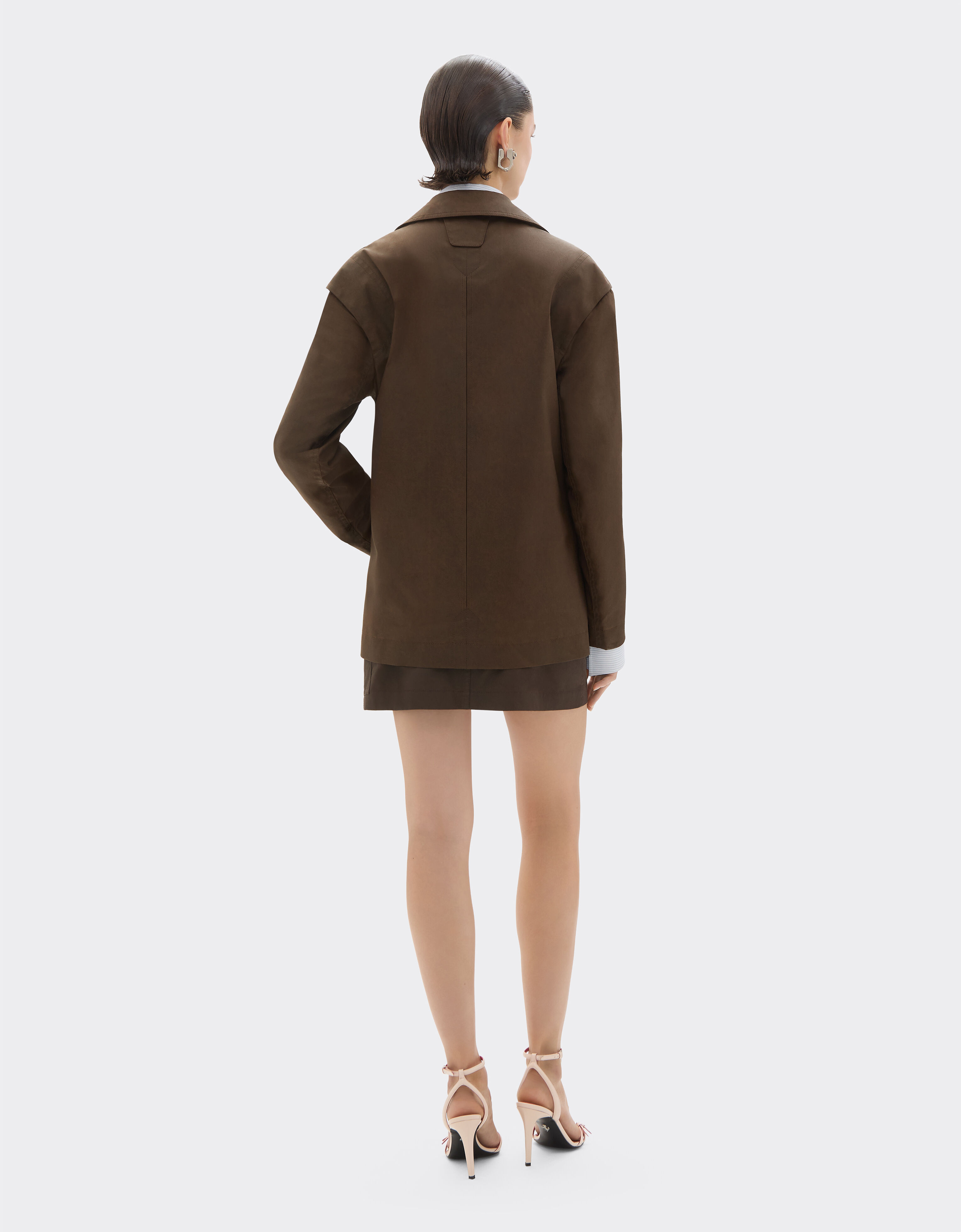 Technical gabardine jacket with a vintage effect Ferrari Technical gabardine jacket with a vintage effect Khaki Green 49926f