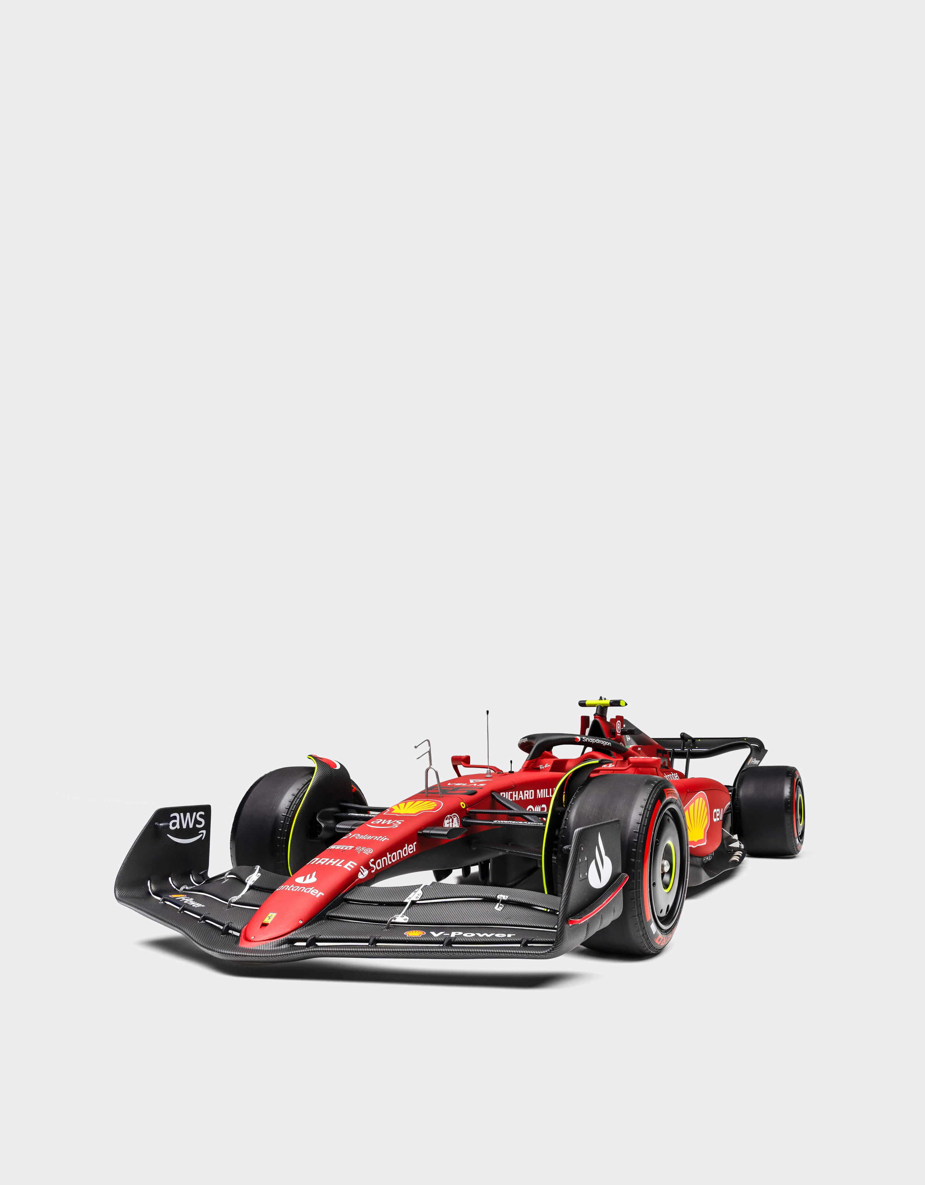 Ferrari 1:8 Carlos Sainz 法拉利 F1-75 模型车 红色 F0666f