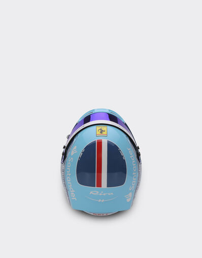 Ferrari 1:2比例 Charles Leclerc 迈阿密2024特别版迷你头盔 浅蓝色 F1348f