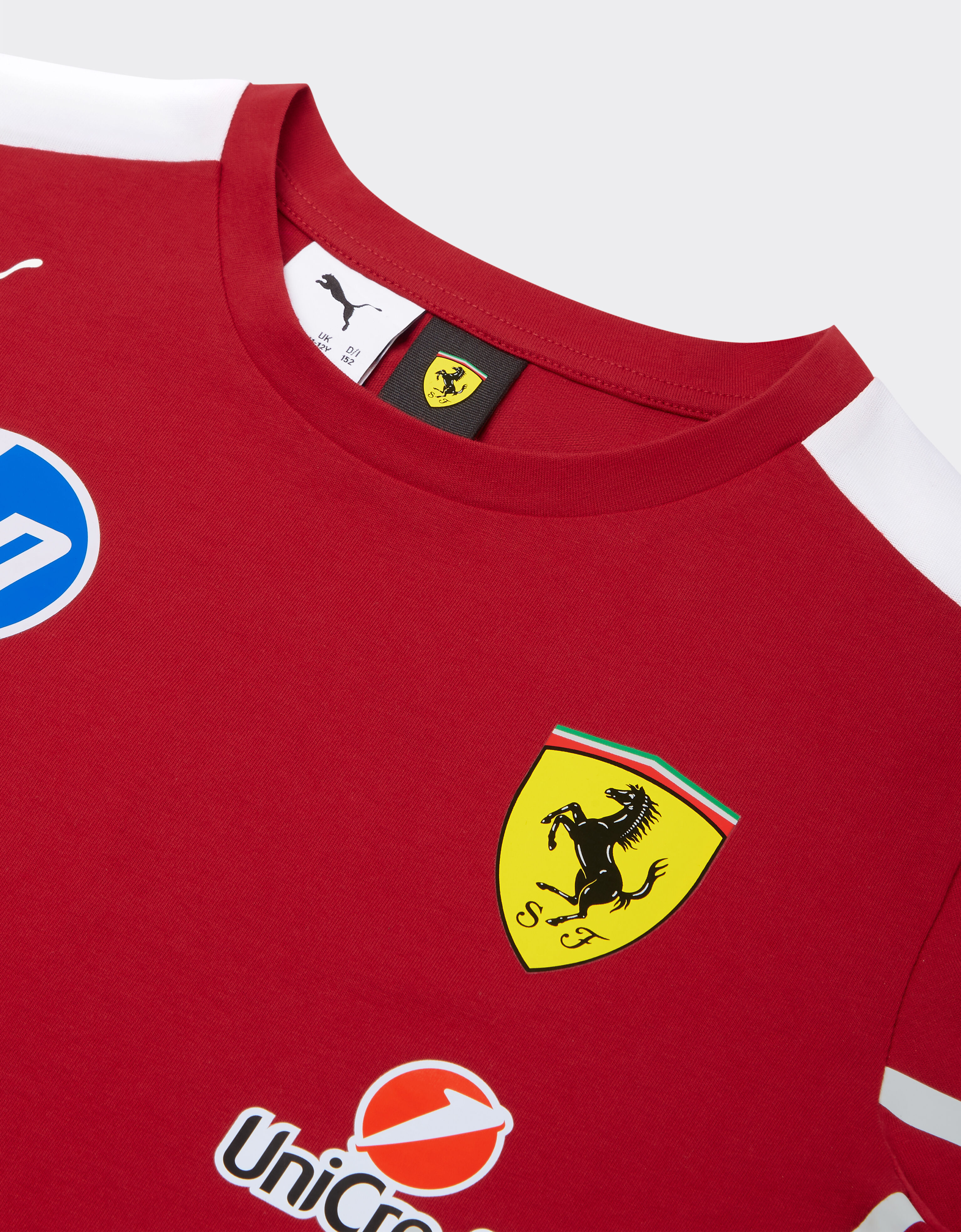 Ferrari Puma 与 Scuderia Ferrari HP 合作款2025车队青少年 T 恤 红色 LA026fK