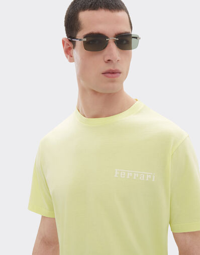 Ferrari Cotton T-shirt with Ferrari logo Wisteria 51044f