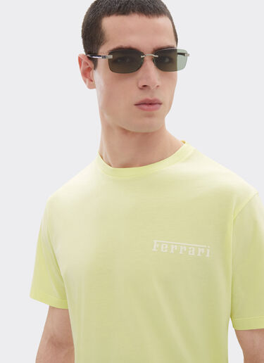 Ferrari Cotton T-shirt with Ferrari logo Wisteria 51044f