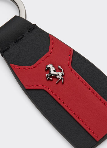 Ferrari Second Life Leather Keychain Nero 21013f