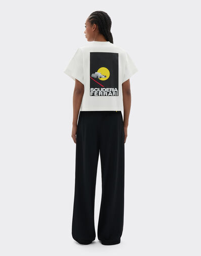  T-shirt with Scuderia Ferrari graphic Avorio SJWTH0084JCO0024f