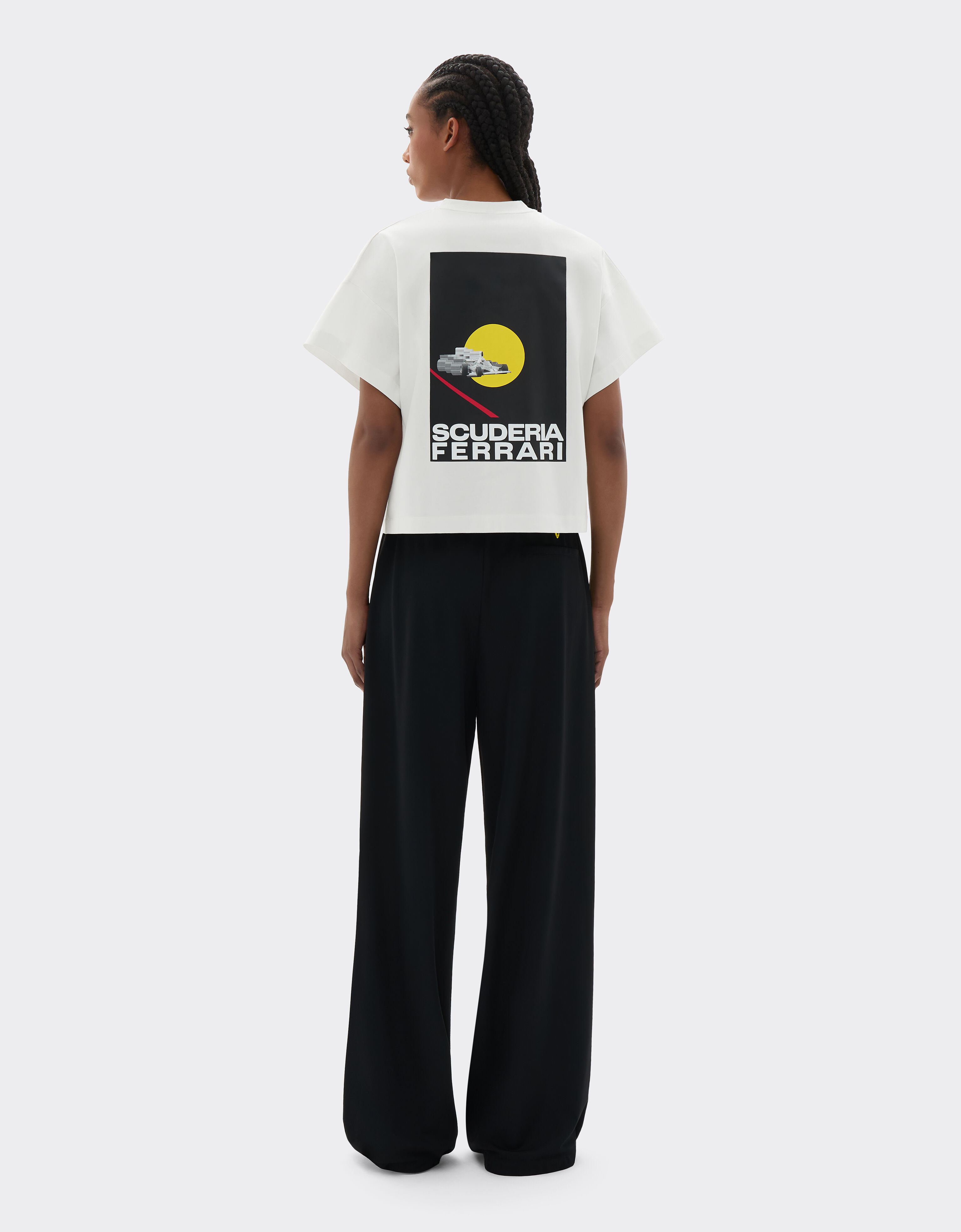  T-shirt with Scuderia Ferrari graphic Avorio SJWTH0084JCO0024f