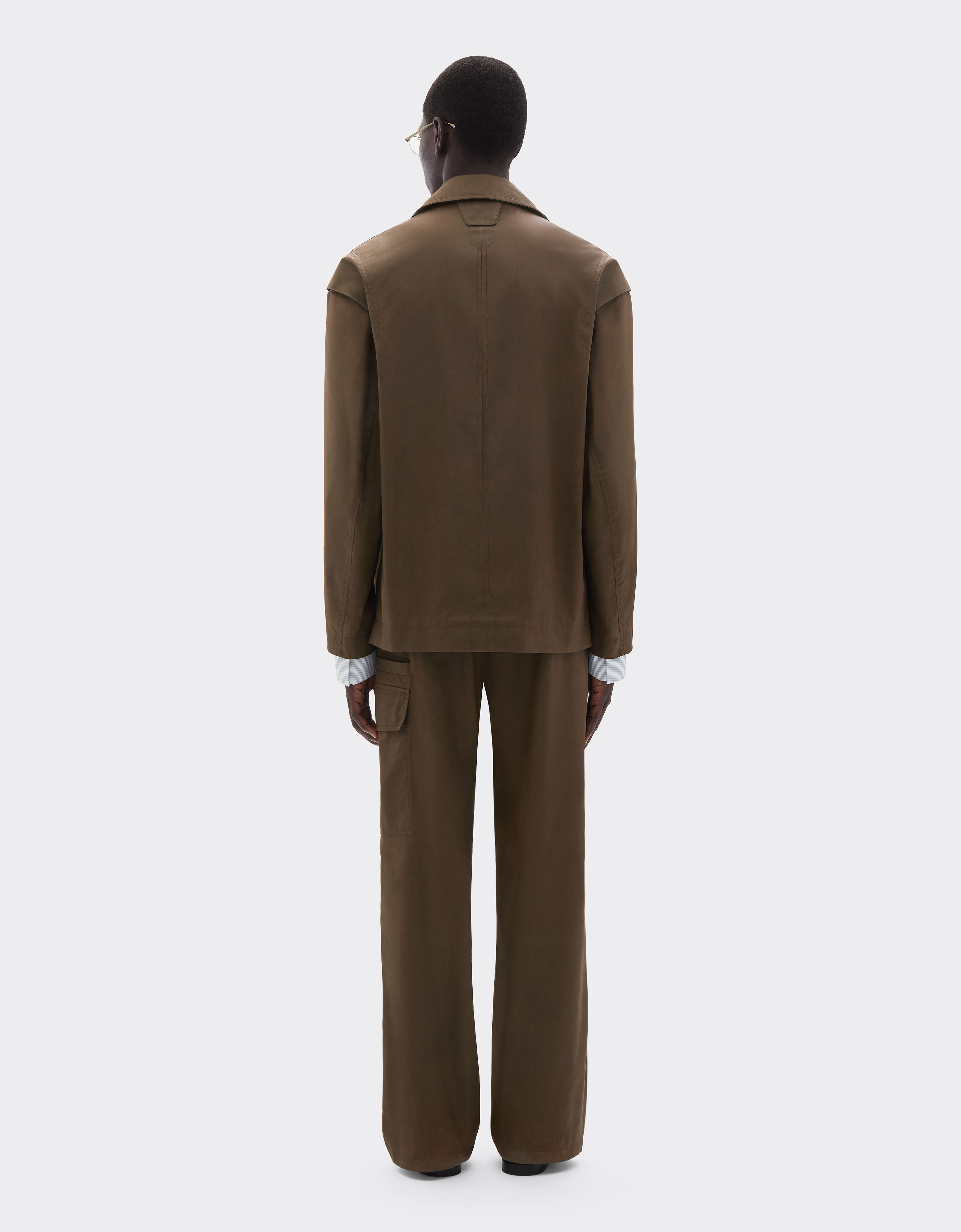 Technical gabardine jacket with a vintage effect Ferrari Technical gabardine jacket with a vintage effect Khaki Green 49921f