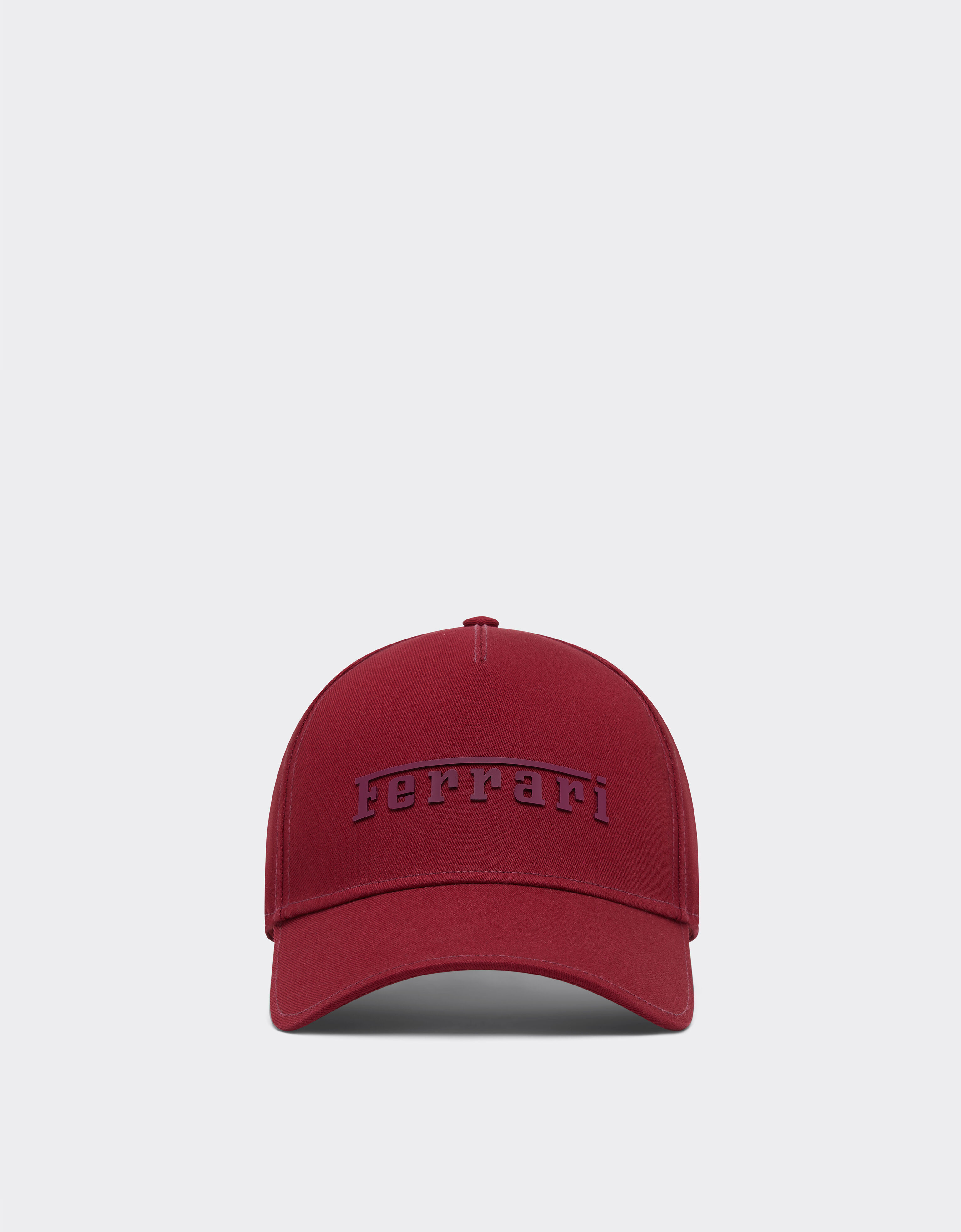Cotton cap with Ferrari logo Ferrari Cotton cap with Ferrari logo Cherry 20403f