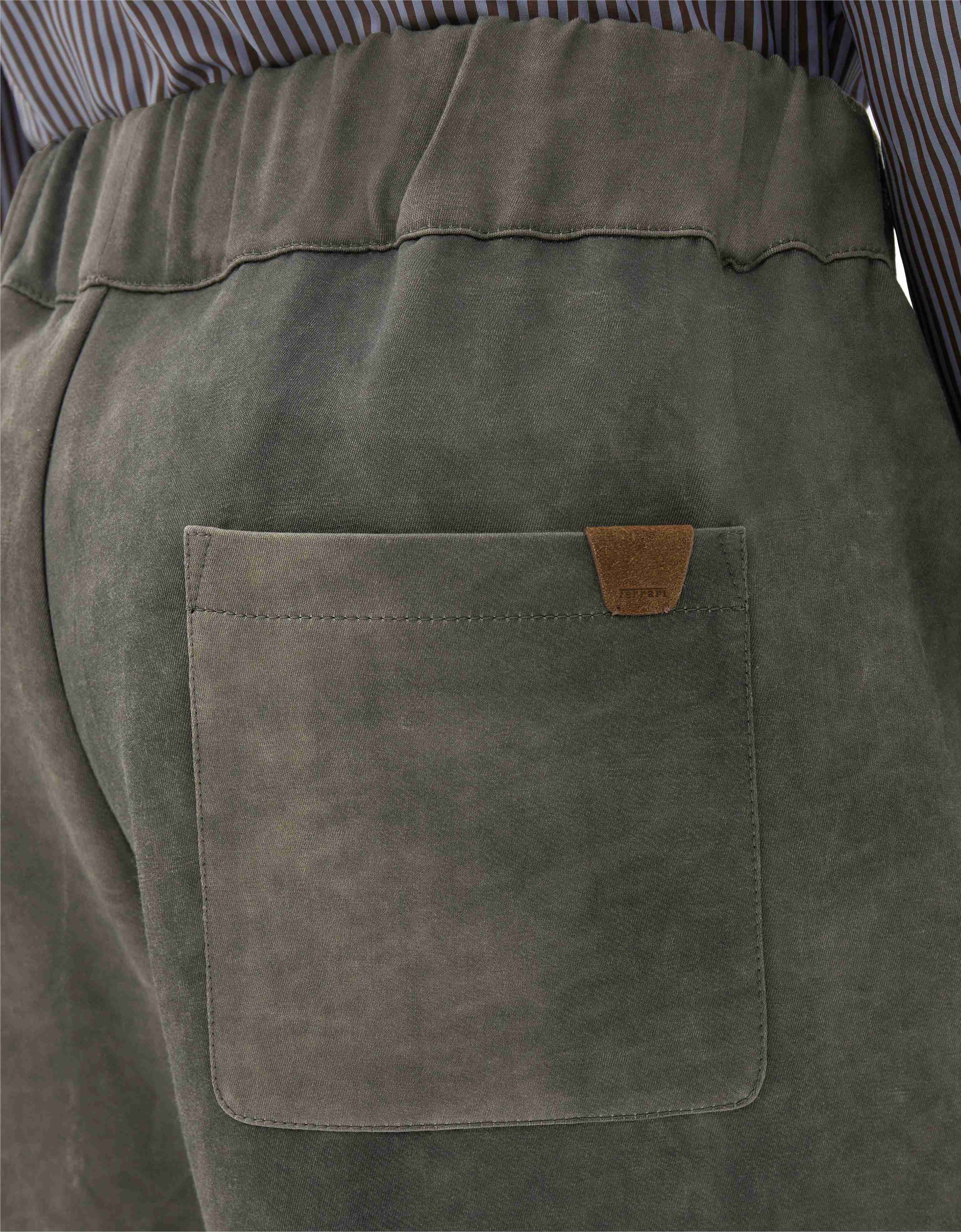 Ferrari 水洗效果 Cady 短裤 Olive green CWMTR0038WVI0005f