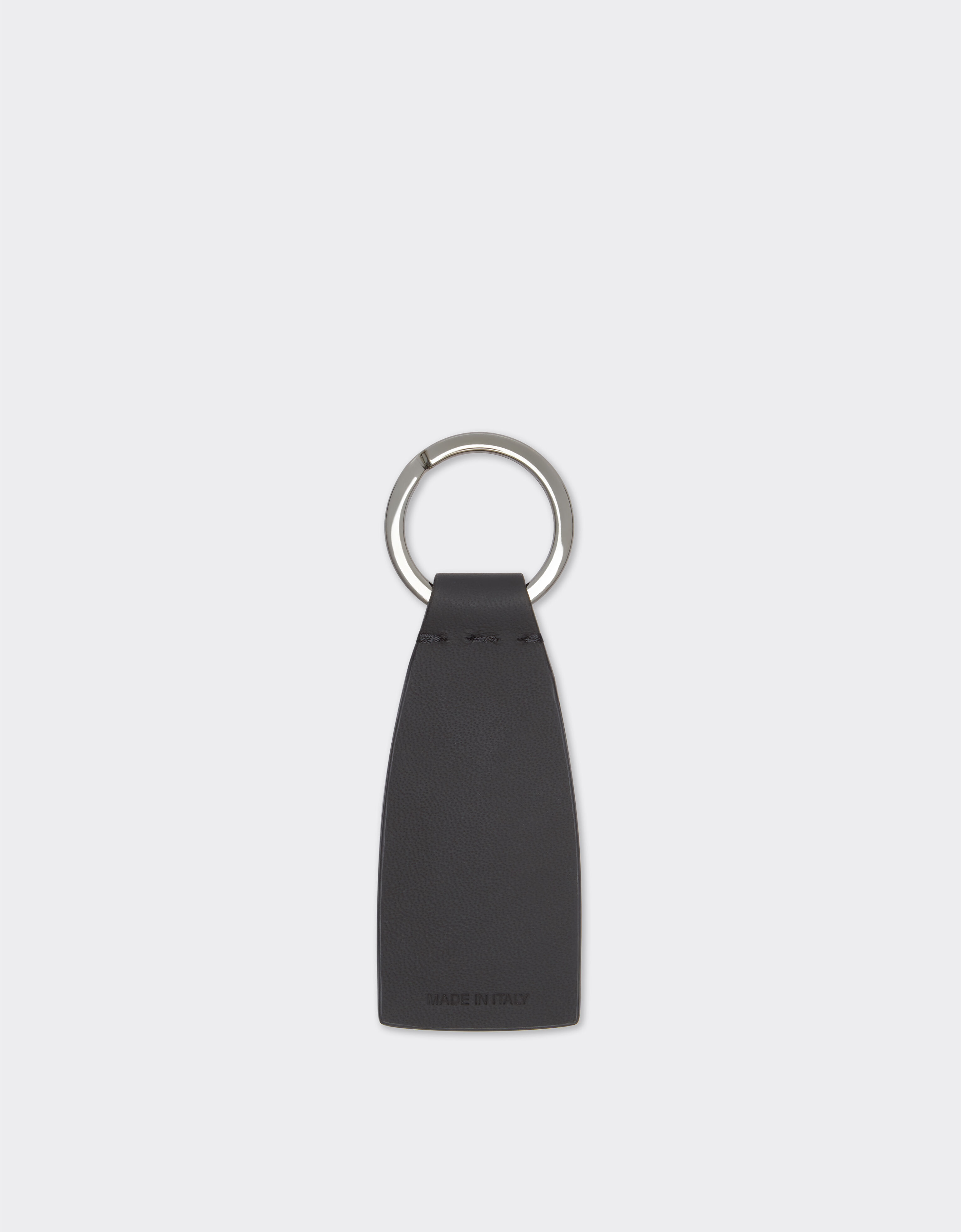 Ferrari Second Life Leather Keychain Black 21437f