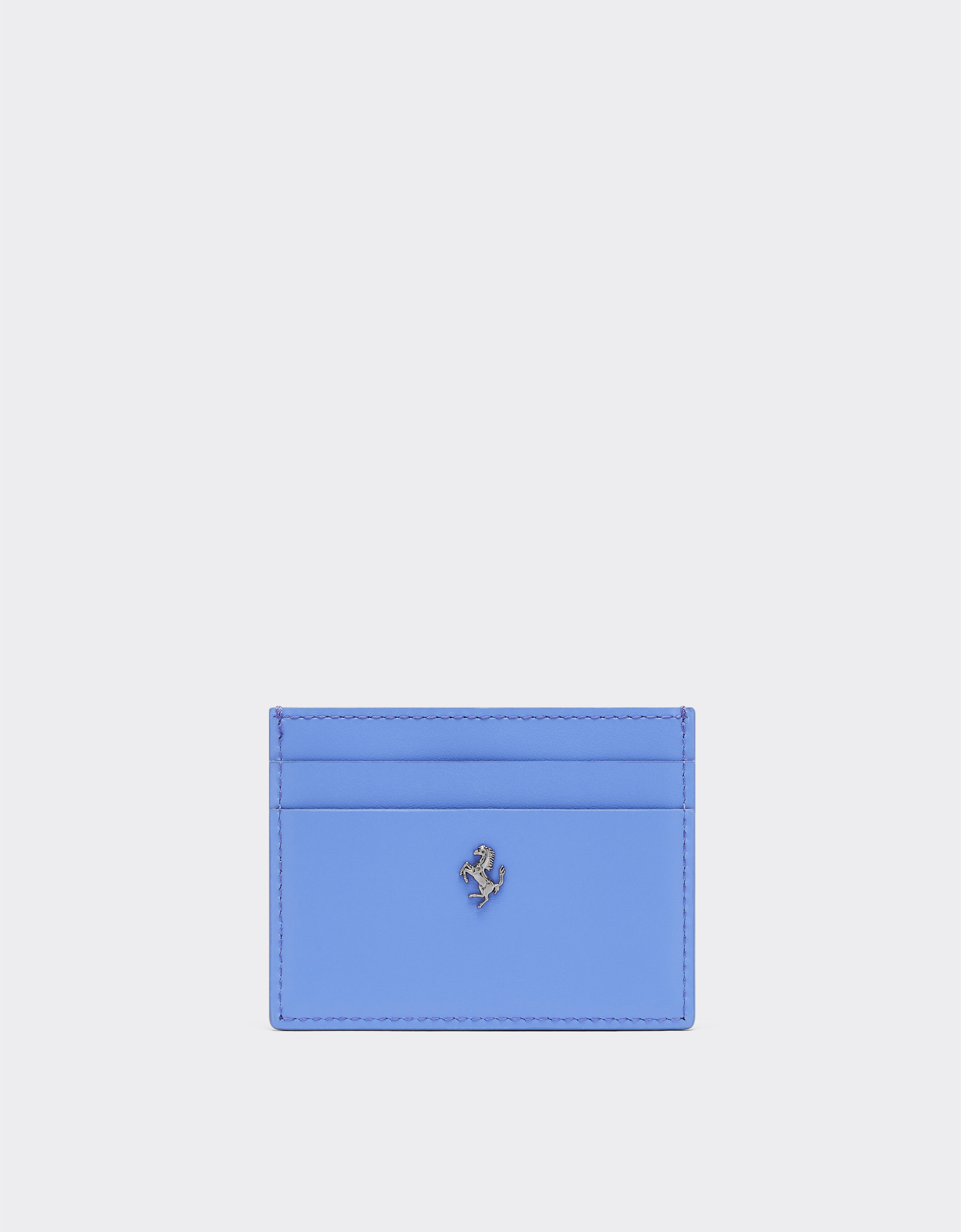 Ferrari Ferrari GT card case in smooth leather Cyan 21417f