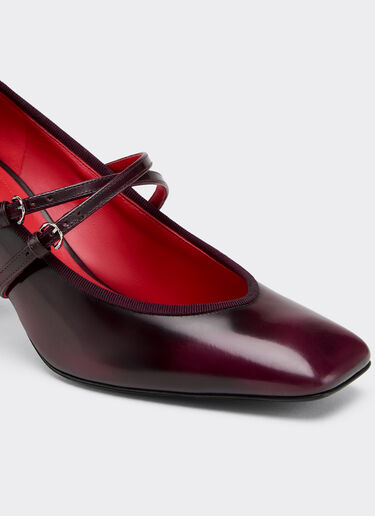 Leather Mary Jane pumps Ferrari Leather Mary Jane pumps Cherry 22732f