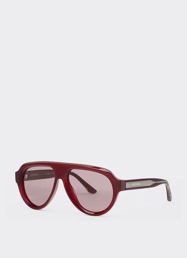 Ferrari sunglasses in opal red acetate with gold mirrored violet polarized lenses Ferrari Ferrari sunglasses in opal red acetate with gold mirrored violet polarized lenses Dark Red LA0EVf
