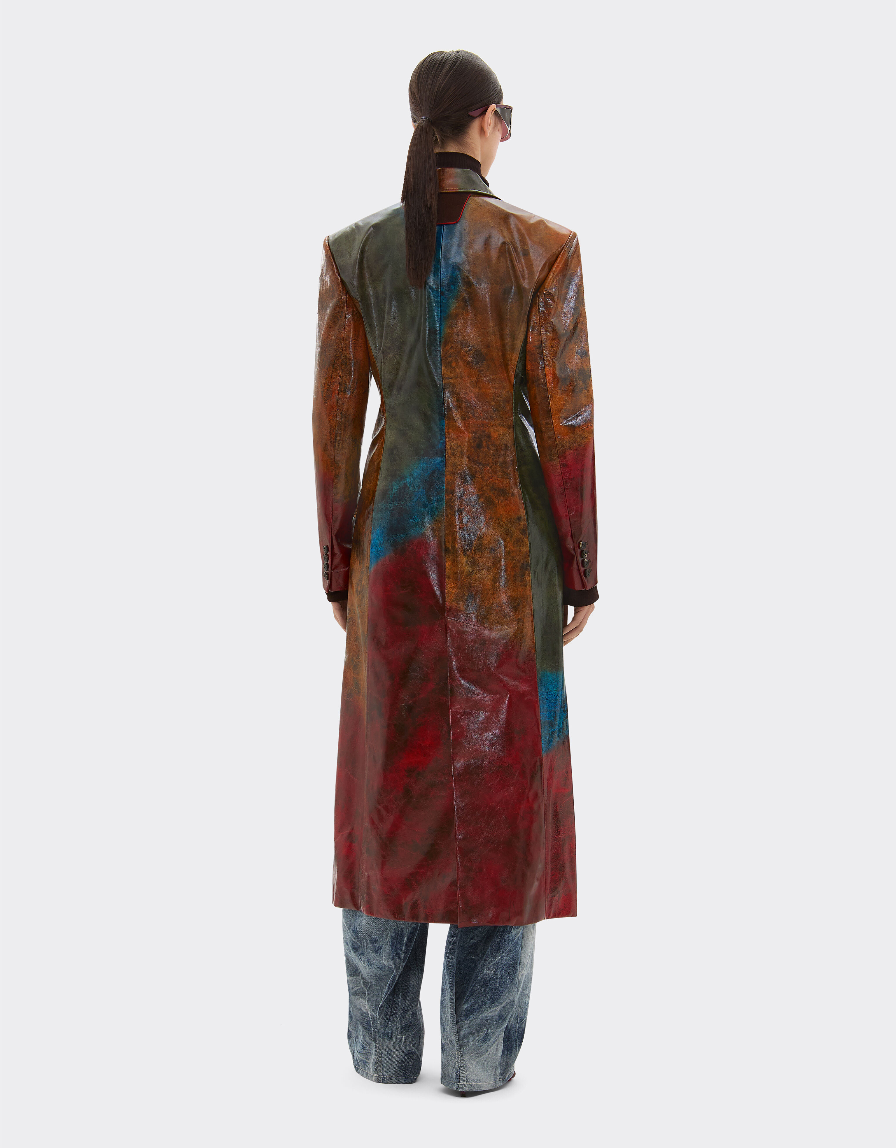 Ferrari 雾面皮革大衣 骆驼色 49831f