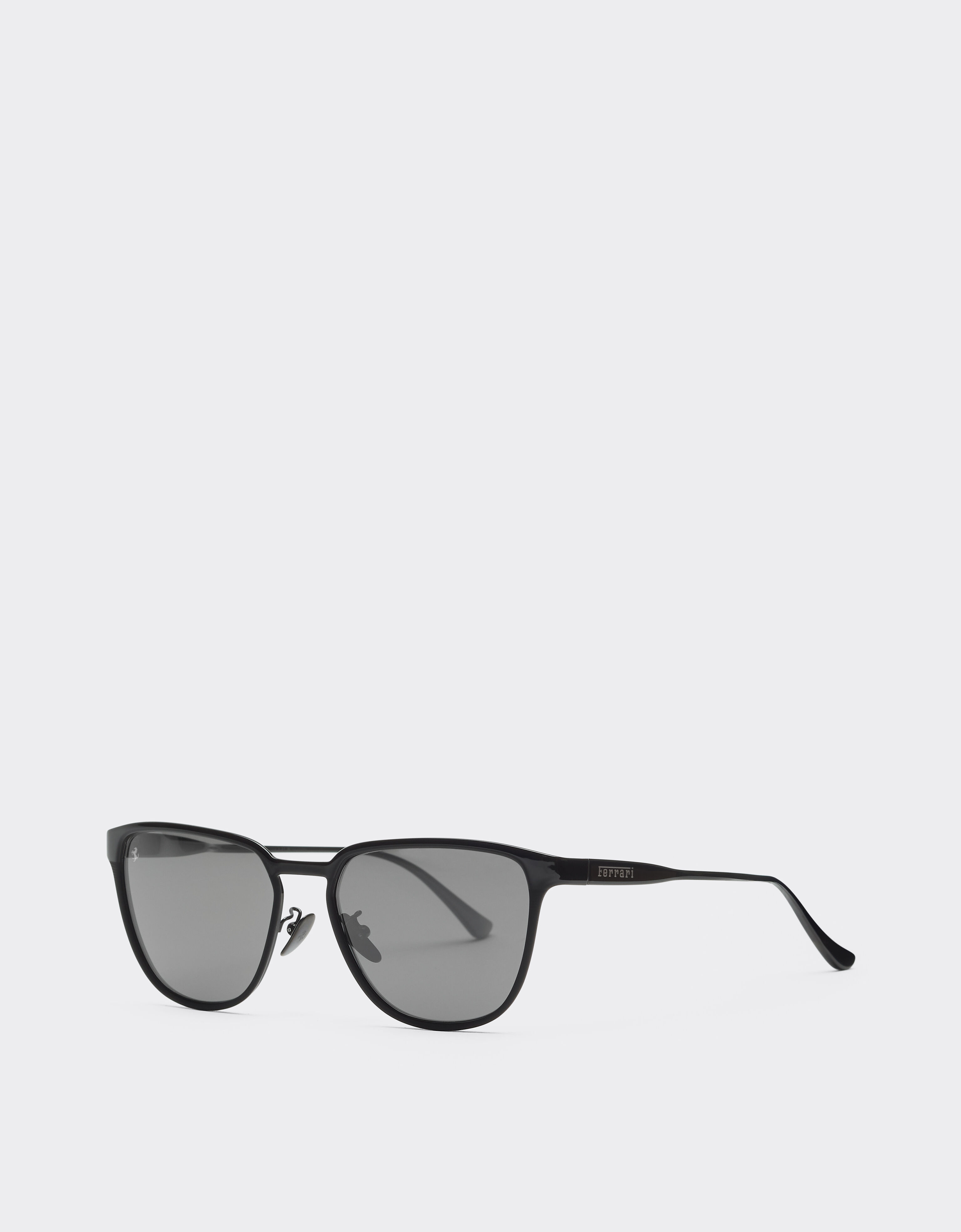Ferrari Ferrari sunglasses in  blackmetal  with black crystal polarized lenses Black Matt LA0LDf