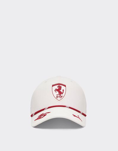 Ferrari Leclerc Replica Baseball Cap for the 2026 Monaco Grand Prix Bianco LA0CP1148EXT0001f