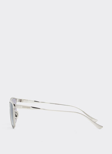 Ferrari Ferrari sunglasses in  silver-coloredmetal  with blue crystal lenses Silver LA0LAf