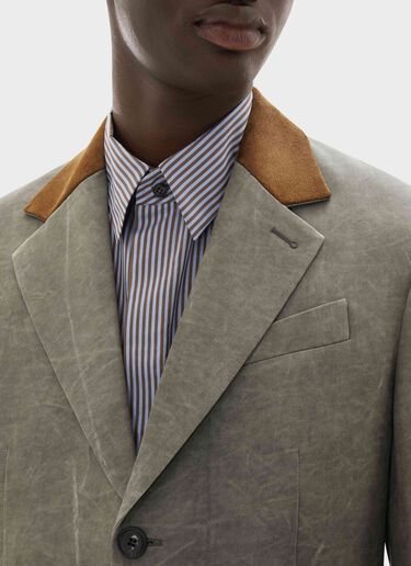 Blazer en cady de viscose à effet délavé Ferrari Blazer en cady de viscose à effet délavé Olive green CWMJK0008WVI0005f