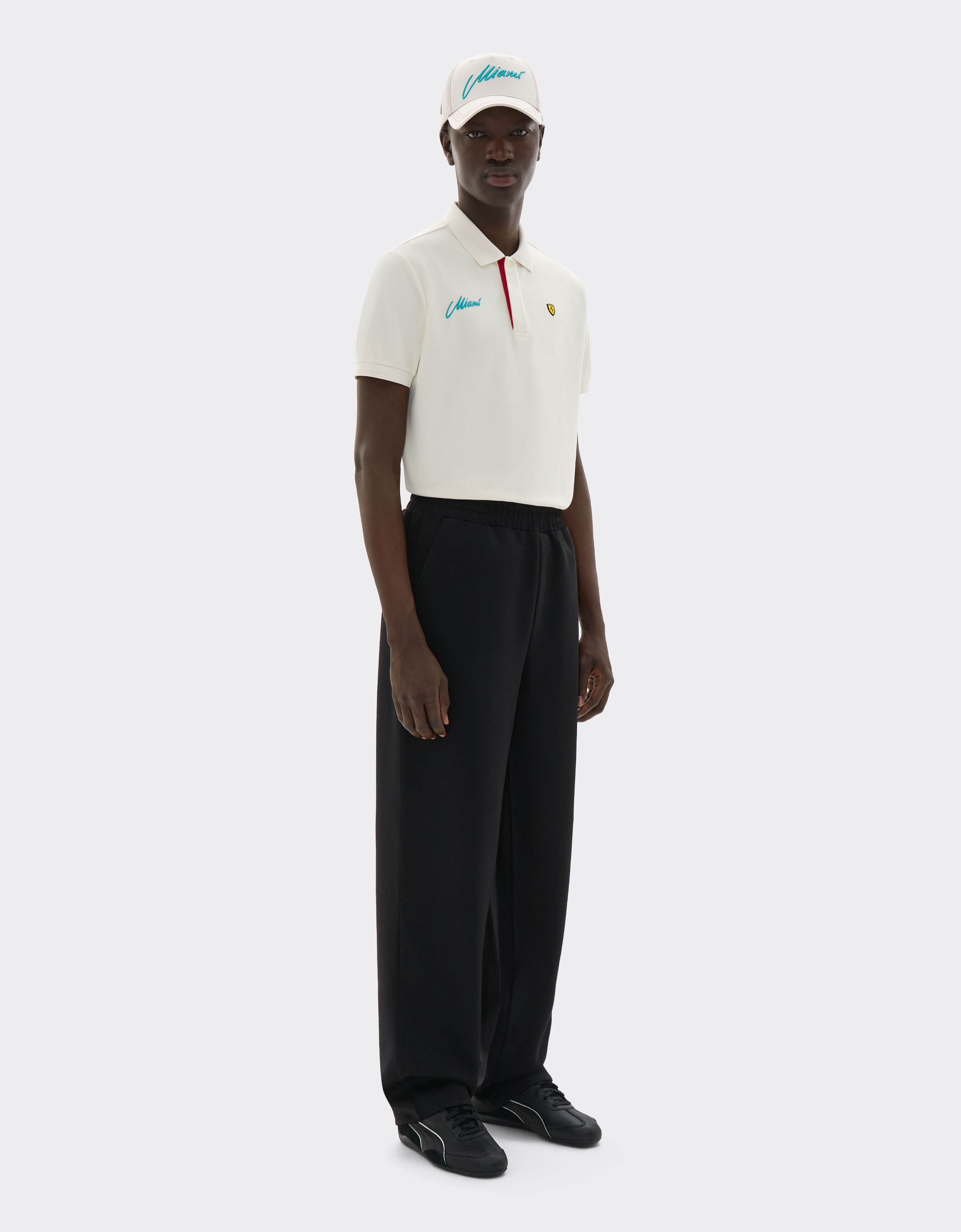 Ferrari Scuderia Ferrari Miami 2026 Polo Shirt Avorio SJMPO0019JCO0039f