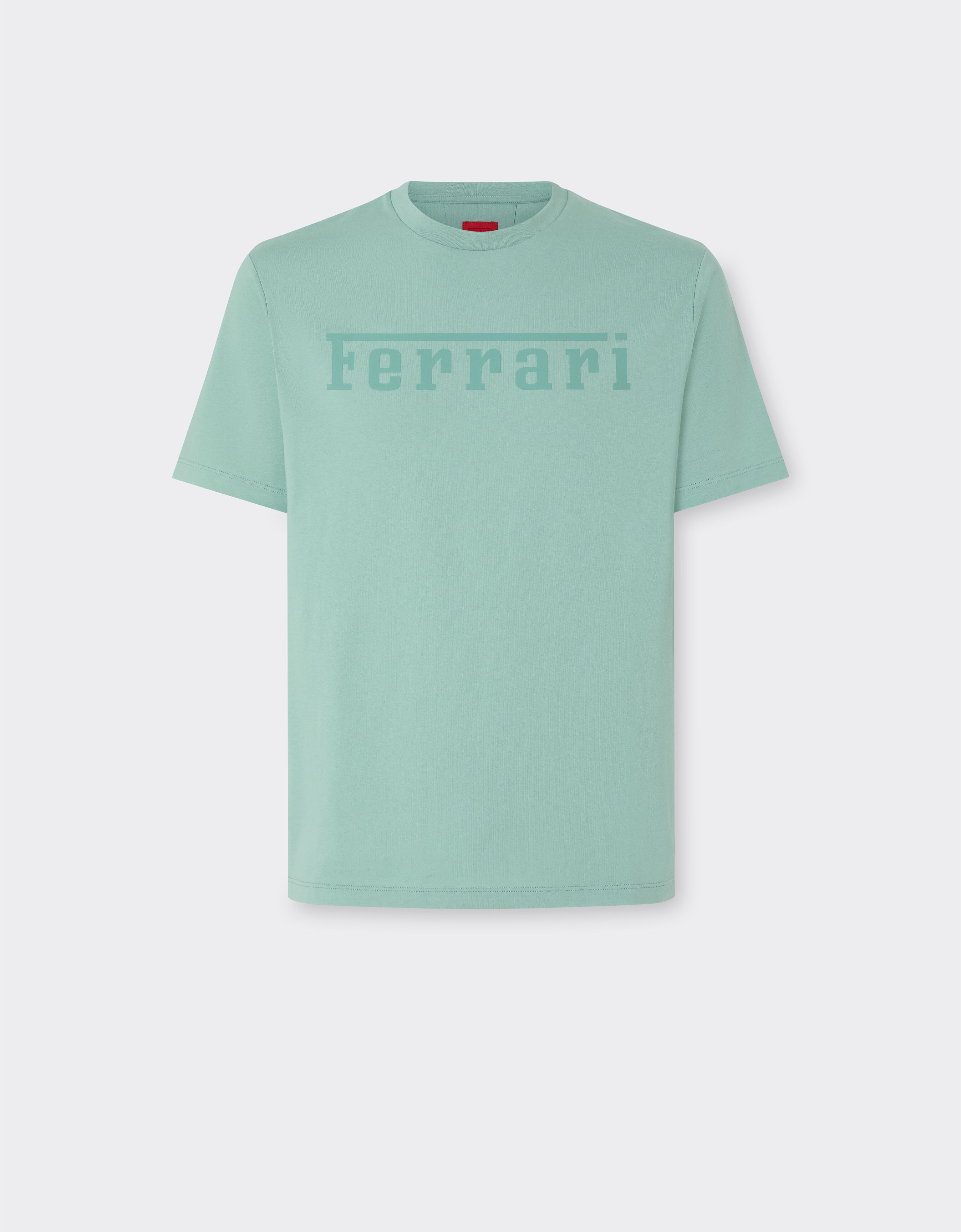 Cotton T-shirt with Ferrari logo Ferrari Cotton T-shirt with Ferrari logo Mahogany 51037f
