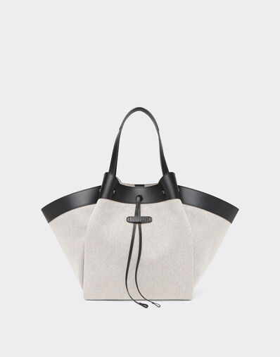Ferrari Ferrari tote bag in canvas and leather Maison Red 22664f