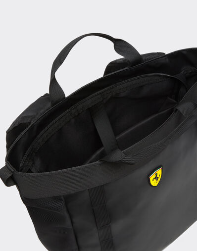  Tote backpack with Ferrari Scudetto Nero SBNBP0016HMM0032f