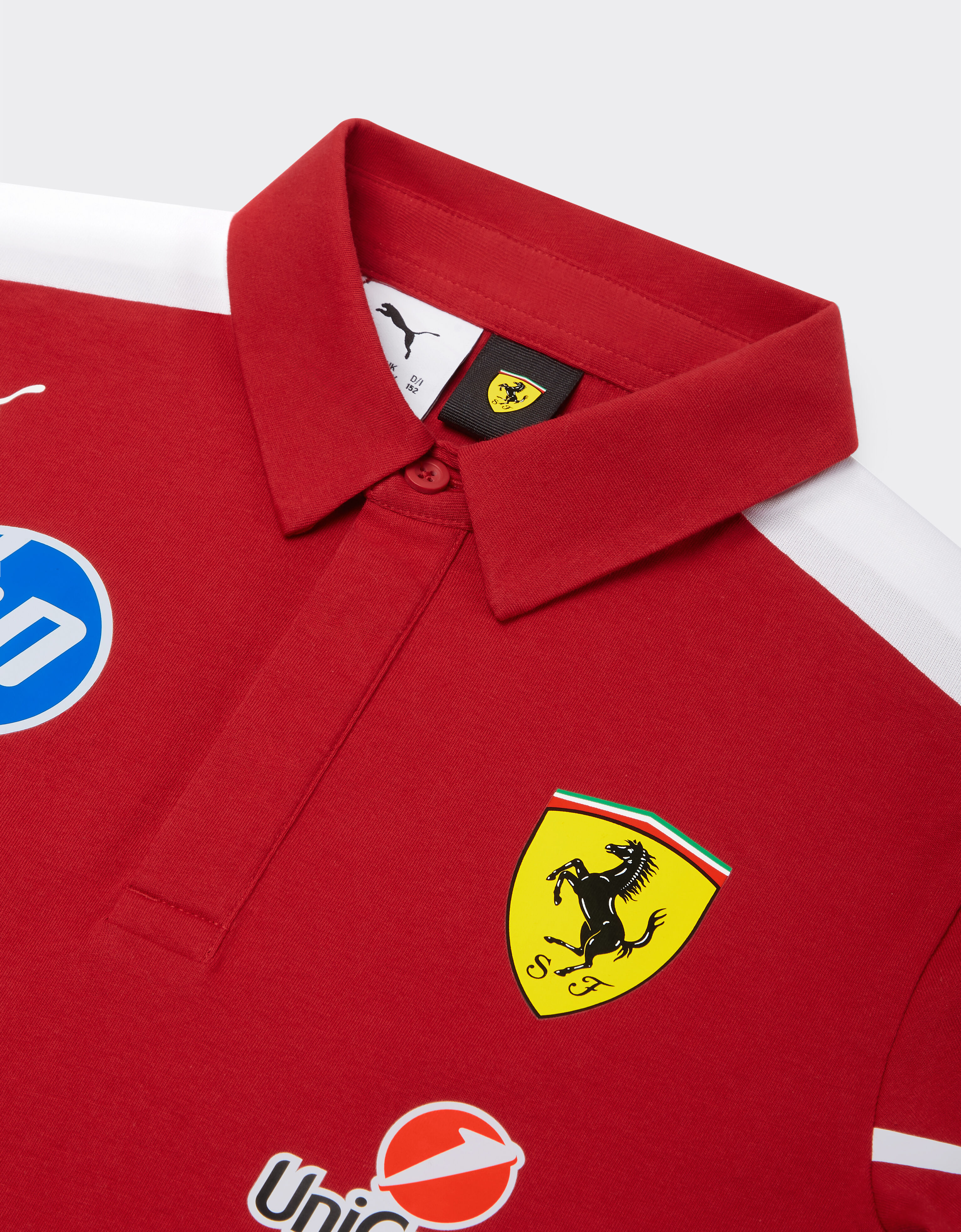 Ferrari Puma 与 Scuderia Ferrari HP 合作款2025车队青少年 Polo 衫 红色 LA024fK