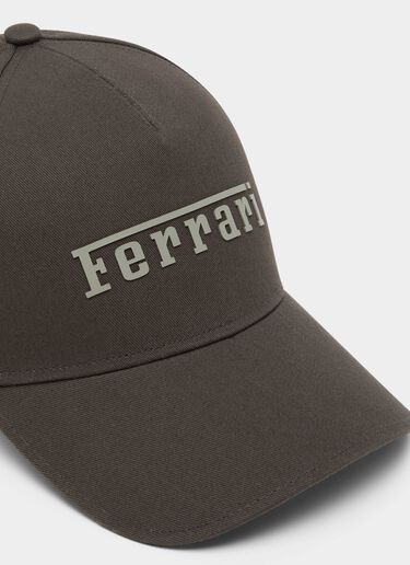 Baseball-Cap aus Baumwolltwill Ferrari Baseball-Cap aus Baumwolltwill Caffè CANCP0007WCO0004f