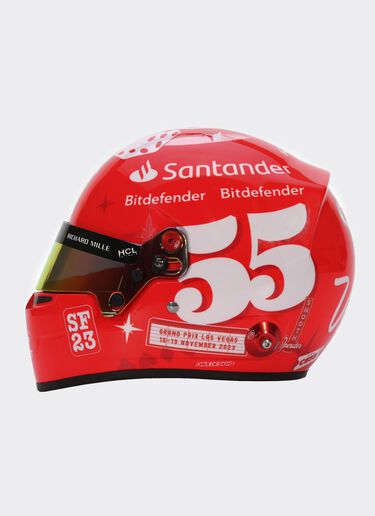 Ferrari 1:2 2023 Carlos Sainz 迷你头盔 - 拉斯维加斯特别版 红色 F0904f